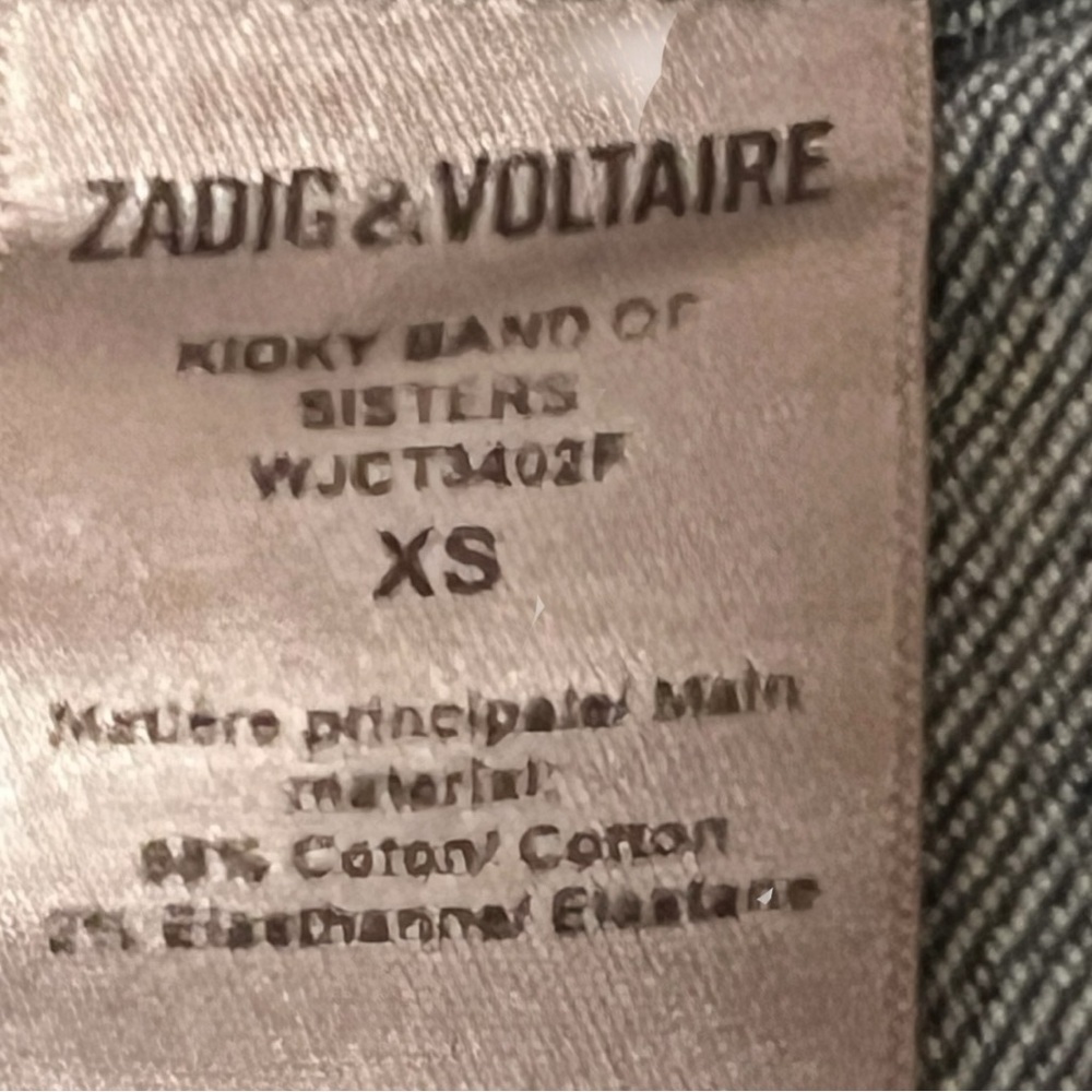 Zadig & Voltaire Kioky Band of Sisters Blue Denim Jacket
Size XS - Picture 14 of 16